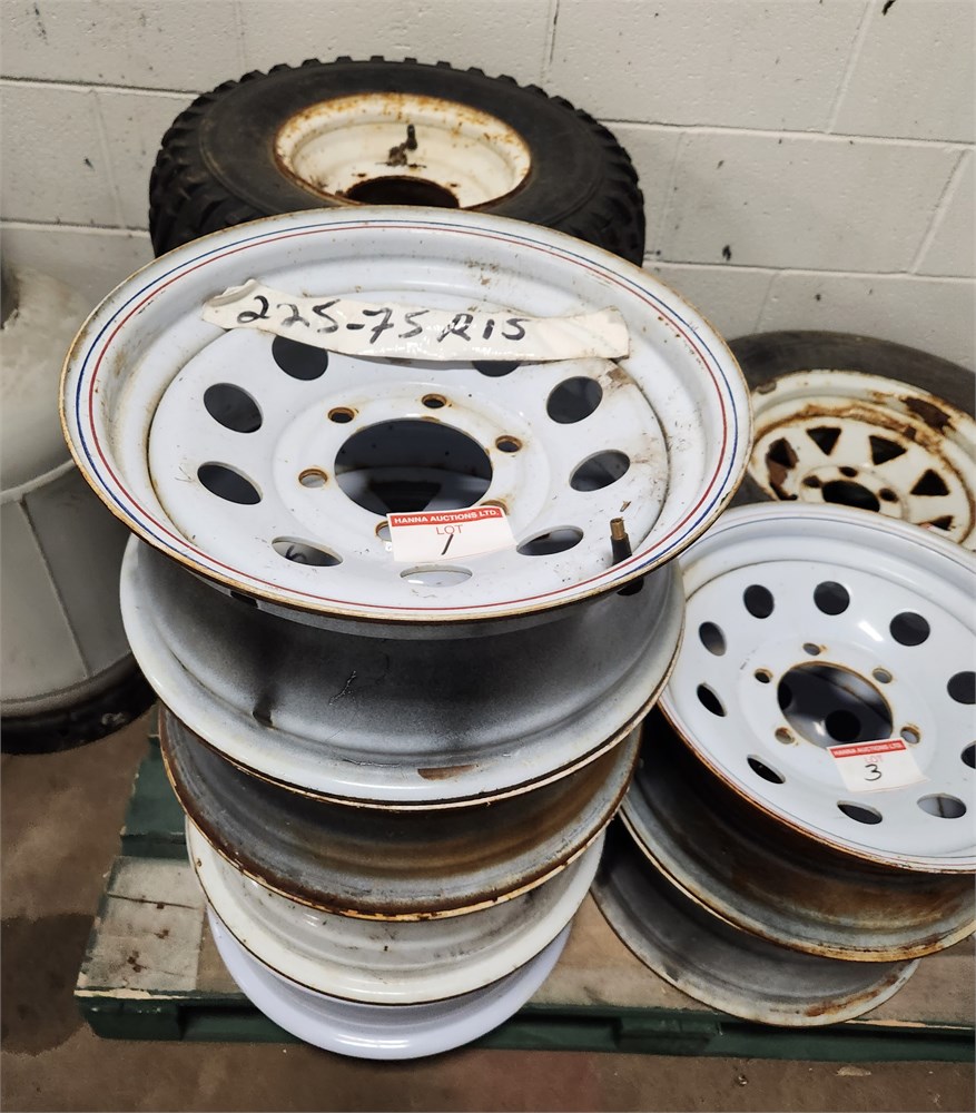Gary Hanna Auctions Ltd. 4 TRAILER RIMS 15"