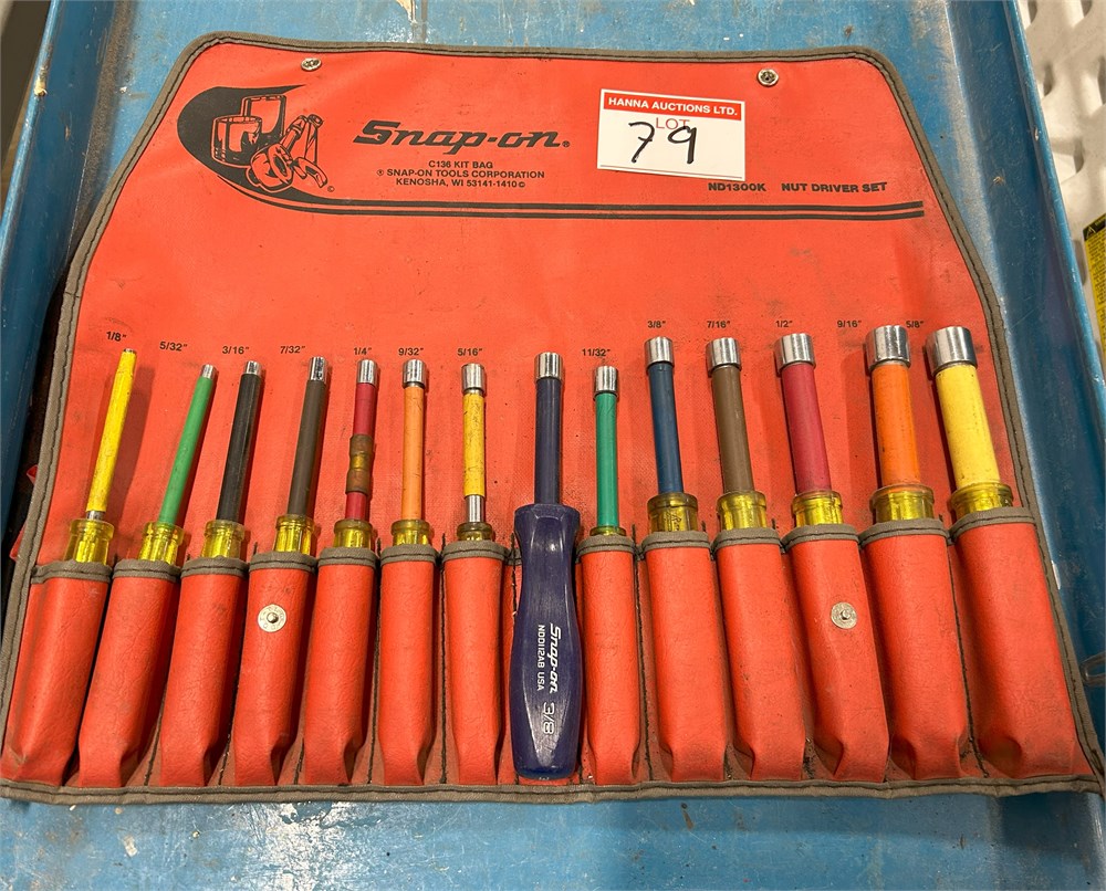 Gary Hanna Auctions Ltd. Snap On Nut Driver Set