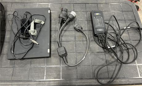 Diagnostic Computer with CAT Communication Cables