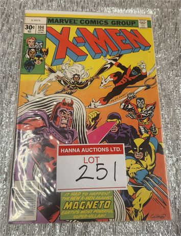 X-MEN #104 (1st of Starjammers & 3 more 1st app.)
