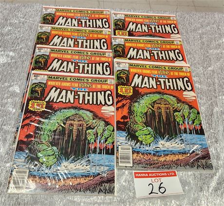 7 x Man-Thing #1 Issues