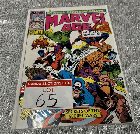 Marvel Age #12 (1st of Black Costume Spiderman)