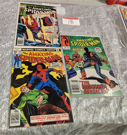 3 x Key Spiderman Issues