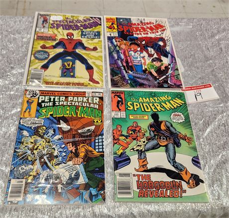 4 x Key Spiderman Issues