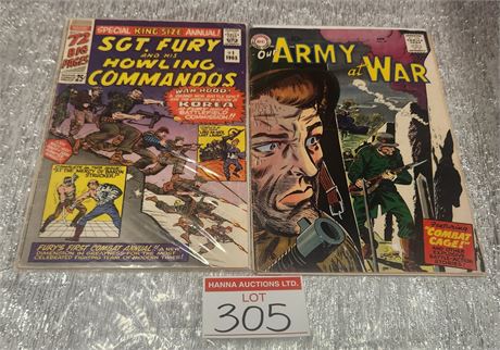 2x Key War Comics #1Sgt. Fury/Army at War #69