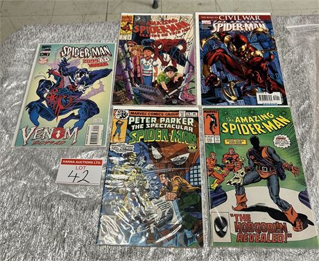 5 x Spiderman Key Issues