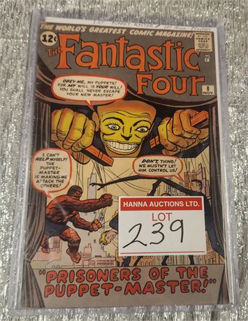 Fantastic Four #8 (1st of Puppet Master/A. Masters