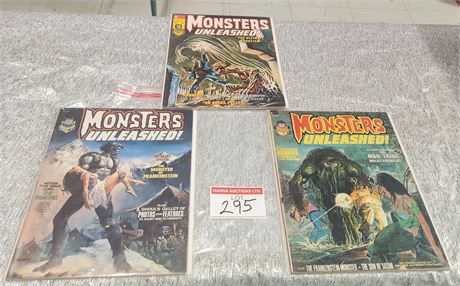 3x Monsters Unleashed Horror Magazines