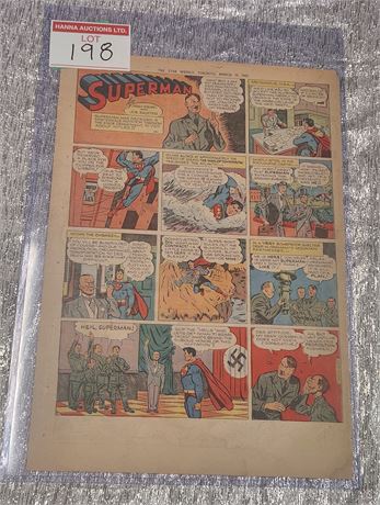 1945 Superman (Star Weekly page w/Hitler)