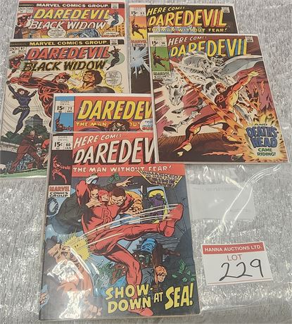 6x Low Numbered Daredevil Issues